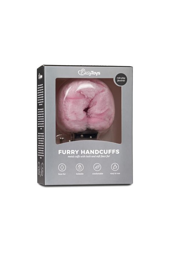Kajdanki-furry handcuffs - pink